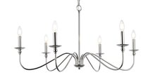  LD5006D36PN - Rohan 6 Lights Polished Nickel Chandelier