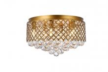  LD5010F18BR - Tully 6 Lights Brass Flush Mount