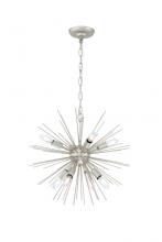  LD5037D20CG - Timber 8 Light Champagne Pendant