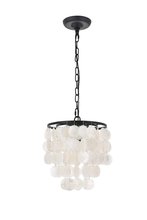  LD5050D10BK - Selene 1 Light Black Pendant