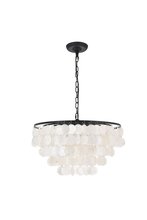  LD5050D20BK - Selene 4 Light Black Pendant