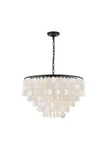  LD5050D24BK - Selene 6 Light Black Pendant