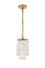  LD5050D6BR - Selene 1 Light Brass Pendant