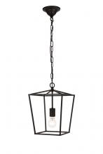  LD6008D9BK - Maddox Collection Pendant D9.75 H14.5 Lt:1 Black Finish