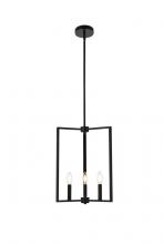  LD7071D14BK - Vino 3 Lights Pendant in Black