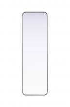  MR8A1860SIL - Contour Metal Rectangle Mirror 18x60 in Silver