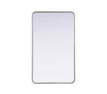  MR8A2440SIL - Contour Metal Rectangle Mirror 24x40 in Silver