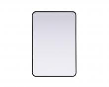  MR8A2740BLK - Contour Metal Rectangle Mirror 27x40 in Black