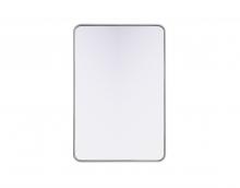  MR8A2740SIL - Contour Metal Rectangle Mirror 27x40 in Silver