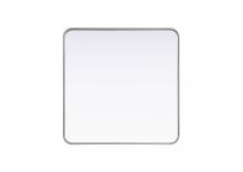  MR8A3030SIL - Contour Metal Square Mirror 30x30 in Silver