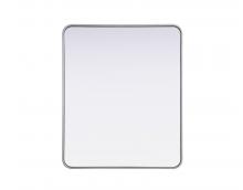  MR8A3036SIL - Contour Metal Rectangle Mirror 30x36 in Silver