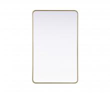  MR8A3048BRA - Contour Metal Rectangle Mirror 30x48 in Brass