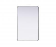  MR8A3048SIL - Contour Metal Rectangle Mirror 30x48 in Silver