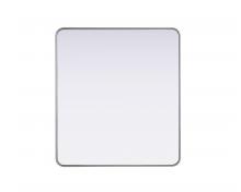  MR8A3640SIL - Contour Metal Rectangle Mirror 36x40 in Silver