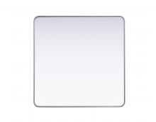  MR8A4242SIL - Contour Metal Square Mirror 42x42 in Silver