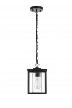  OD302H11BK - Dover 7 inch Outdoor Pendant in Black