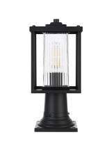  OD302P15BK - Dover 7 inch Outdoor Pendant in Black