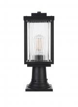  OD308P17BK - Ludlow 7 inch Outdoor Pendant in Black