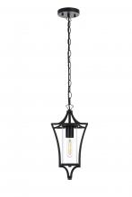  OD311H15BK - Belgrade 7 inch Outdoor Pendant in Black