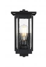  OD322W13BK - Melvale 7 inch Outdoor Pendant in Black