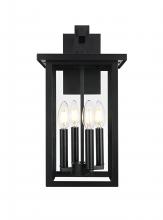  OD324W17BK - Sheridan 7 inch Outdoor Pendant in Black