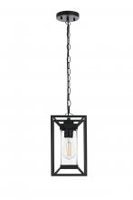  OD329H13BK - Willington 7 inch Outdoor Pendant in Black