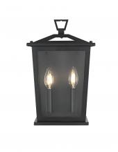  OD331W14BK - Richmond 7 inch Outdoor Pendant in Black