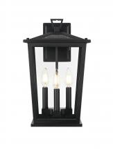  OD333W16BK - Berks 7 inch Outdoor Pendant in Black