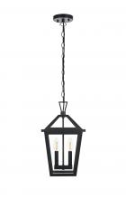  OD334H17BK - Frankford 7 inch Outdoor Pendant in Black