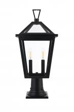  OD334P22BK - Frankford 7 inch Outdoor Pendant in Black