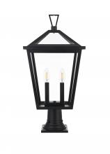  OD334P24BK - Frankford 7 inch Outdoor Pendant in Black