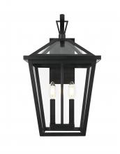  OD334W20BK - Frankford 7 inch Outdoor Pendant in Black