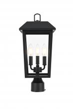  OD502P18BK - Riggs 8 x 18 inch Outdoor Post Light in Black