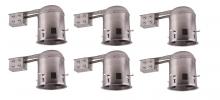  TC5R-E26-6PK - 5 Inch Icat Remodel Housing, 120v, E26 Socket, Fits Par30/Br30/A19, 75w Max6 Pack