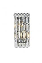  V2032W6C/RC - MaxIme 2 Light Chrome Wall Sconce Clear Royal Cut Crystal