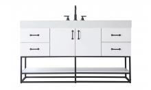  VF29260WH - 60 inch Single Bathroom Vanity in White