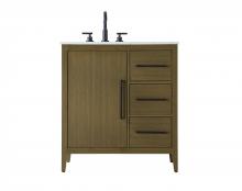  VF29332MCB - 32 Inch Single Bathroom Vanity In Chestnut Brown