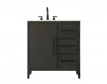  VF29332MMB - 32 Inch Single Bathroom Vanity In Mocha Brown