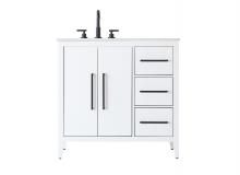  VF29336WH - 36 Inch Single Bathroom Vanity In White