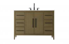  VF29348MCB - 48 Inch Single Bathroom Vanity In Chestnut Brown