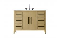  VF29348MHB - 48 Inch Single Bathroom Vanity In  Honey Brown