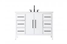  VF29348WH - 48 Inch Single Bathroom Vanity In White