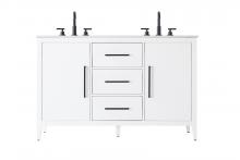  VF29354DWH - 54 Inch Double Bathroom Vanity In White