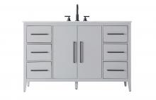  VF29354GR - 54 Inch Single Bathroom Vanity In Grey