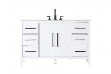  VF29354WH - 54 Inch Single Bathroom Vanity In White