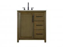  VF29532HO - 32 Inch Single Bathroom Vanity In Hazel Oak