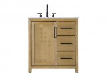  VF29532LO - 32 Inch Single Bathroom Vanity In Linen Oak