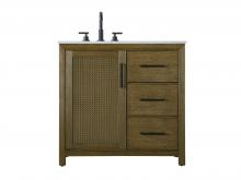  VF29536HO - 36 Inch Single Bathroom Vanity In Hazel Oak