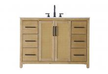  VF29548LO - 48 Inch Single Bathroom Vanity In Linen Oak