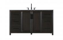  VF29560CO - 60 Inch Single Bathroom Vanity In Chocolate Oak